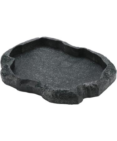 Reptile Rock Food Dish Tortoise Feeder Lizard Water Dish Resin Reptile Water Dish Resin Rock Feeding Plate Vivarium Food Water Dish Bowl for Tortoise Lizard Iguana Snake(M-Green) M Green - Buy Online on GoSupps.com