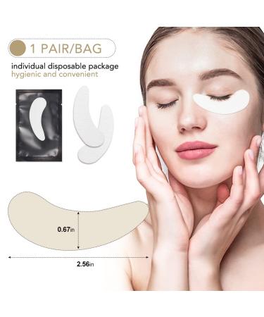 Lunamoon Eye Pads for Eyelash Extensions - 50 Pairs | Best Gel Patch for Lash Lifting & Extensions - Willow Leaves Black - Buy Online on GoSupps.com