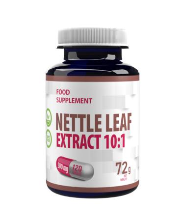Nettle Leaf (Nettle Leaf) 5,000mg Equivalent (500mg of 10:1 Extract) 120 Vegan Capsules
