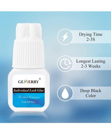5ML Individual Lash Glue for Cluster Extensions Long Lasting Black Adhesive - Buy Online on GoSupps.com