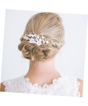 Housoutil Bride Headpieces for Wedding Bride Insert Comb Wedding Headpiece Diamond Headpiece Bridal Headpiece Wedding Diamond Comb Jewelry Comb Bride White Hairpin The Flowers Miss - Buy Online on GoSupps.com