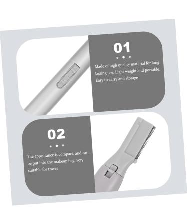 Balacoo Electric Eyebrow Trimmer Set | Women's & Men's Hair Removal Razor | Silver Manscape & Brow Shaper - Buy Online on GoSupps.com