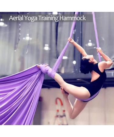 Aerial Yoga Deluxe Equipment Set - 11 yards Hammock Swing for Aerial Acrobatics & Dance - Black - Buy Online on GoSupps.com