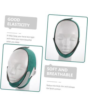 minkissy 1 Pc Thin Face Belt Face Lifting V Line Lifting Face- Belt V Line Face Slimmingmask V Line V Line Chin up Face- Lifting Slimming Belt Polyester Beauty Woman 57X10X0.5CM Green - Buy Online on GoSupps.com