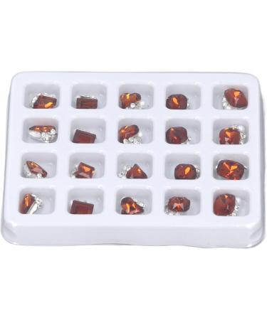 Nail Rhinestones 3D Accessories 20pcs Multiple Shapes Crystal Rhinestones Nail Decoration for Travel (06) - Buy Online on GoSupps.com