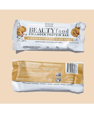Kalumi BEAUTYfood Almond Butter Chocolate Chip Collagen Protein Bars - 9 Bars | 13g Protein, 8000mg Collagen, Gluten-free, MCT Brain Boost - Buy Online on GoSupps.com