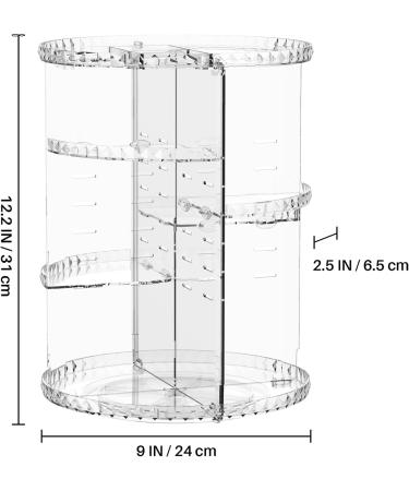 Vinmoso Rotating Makeup Organizer - Adjustable Cosmetic Storage for Dresser and Vanity - 4 Trays Perfume and Cosmetics Organizer - Buy Online on GoSupps.com