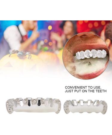PUNELE Hip Hop Teeth Set - Silver Prop Accessories for Halloween Party & Gift - Buy Online on GoSupps.com
