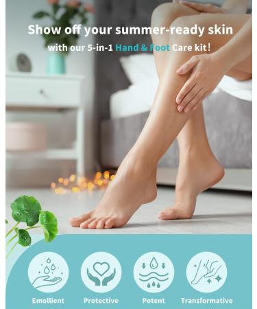 VTS Self Care Kit | Moisturizing Heel Socks Hand & Foot Oil Salt Scrubs Urea Cream 40% | Ultimate Hand & Foot Care Set for Dry Cracked Skin - Buy Online on GoSupps.com