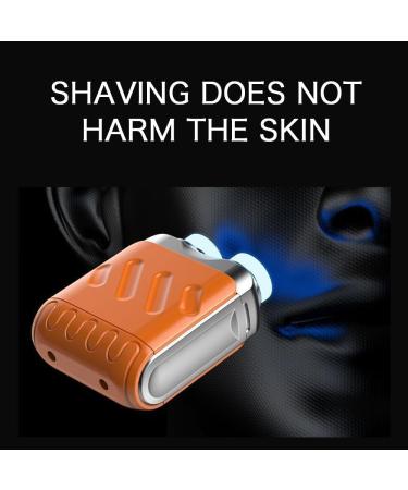 Mini Electric Explosive Shaver Portable Electric Shaver for Men Rechargeable Dual Blade Razor Waterproof USB Fast Charging Compact Travel Size Cordless Face Shaver with LED Power Display (White) - Buy Online on GoSupps.com