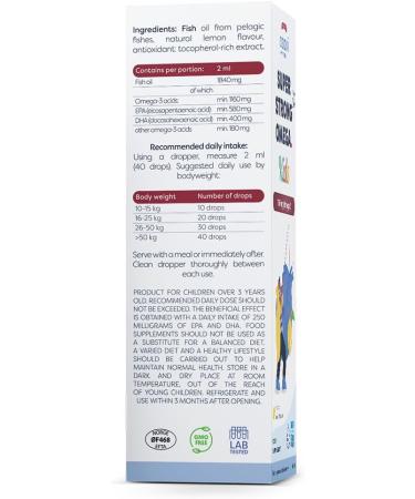 Osavi Super Strong Omega Kids 1160mg Omega 3 (Lemon) - 50 ml. - Buy Online on GoSupps.com