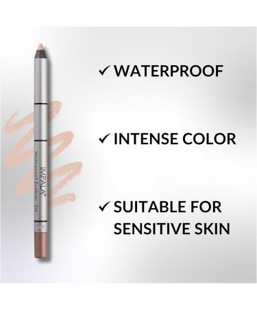 Impala Creamy Waterproof Champagne Eyeliner Pencil 314 | Define Contour or Smokey Eyes | Long-Lasting Water-Resistant Formula - Buy Online on GoSupps.com