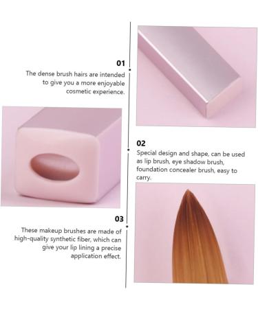 Beaupretty 1pc Lip Brush Wand Makeup Lipstick Brush Face Powder Brush Makeup Brush Lipstick Lip Applicator Brush Portable Makeup Brush Luster Dedicated Travel Artificial Fiber - Buy Online on GoSupps.com