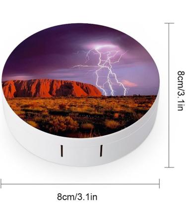 Rocks Desert Storm Contact Lens Travel Kit - Portable Cute Contact Box with Mirror for Daily Outdoor Use - Buy Online on GoSupps.com