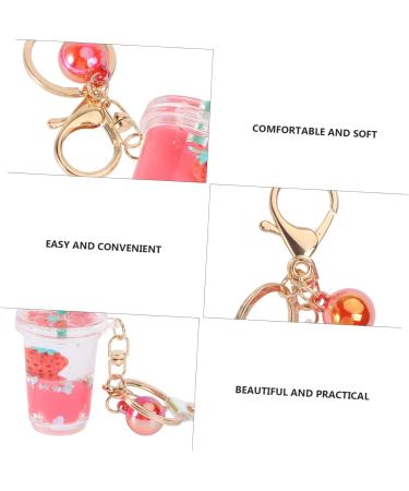Holibanna 2 Pcs Fruit Keychain Drinks Acrylic Summer Miss Redx3pcs 13x5x3cmx3pcs - Buy Online on GoSupps.com