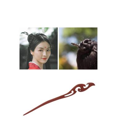 9 Pack Vintage Retro Handmade Chinese Brown Wood Chopsticks Hairpins - Sandalwood Carved Hollow Horn Fork Pen Sticks Clips for Bun Chignon - Wooden Hair Accessories - Buy Online on GoSupps.com