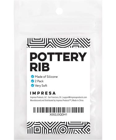 Soft Rib Tool Pack of 2 for Pottery & Clay - Red Shaping Tool for Sculpting & Smoothing Clay Surfaces - Buy Online on GoSupps.com