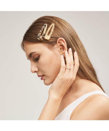 SOMIER 20PCS Acrylic Resin Geometric Hair Clips Colorful Shining Leopard Marble Pattern Alligator Clips for Women Girl Party Daily Hair Styling - Buy Online on GoSupps.com