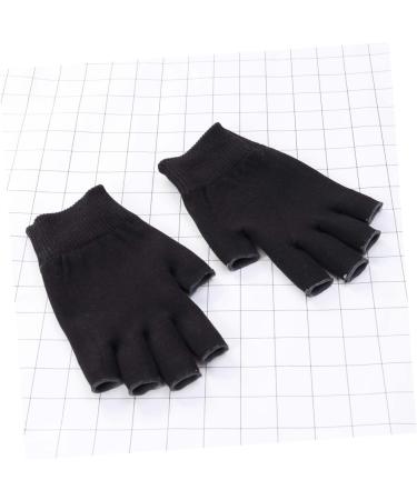 minkissy 1 Pair Black Fingerless Gloves Black Gel Spa Gloves Moisturizing Gloves Moisturizing Hand Gloves Whitening Glove Gel Gloves Mositurizing Fingerless Glove Apparel Simple - Buy Online on GoSupps.com