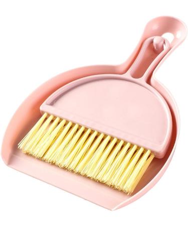 Mini Hand Broom Multifunctional Compact Mini Dustpan Brush Set Sturdy for Office (Pink) - Buy Online on GoSupps.com