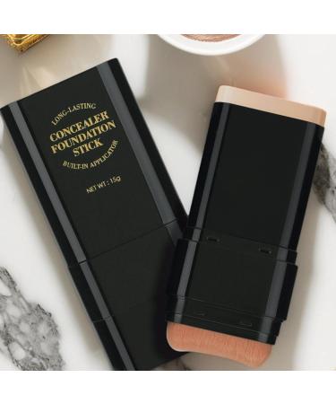 Foundation Makeup Full Coverage Stick Foundation - 15g Face Makeup Foundation Double-Ended Face Cream for Girls Long-Lasting Concealer - Buy Online on GoSupps.com