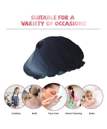 Night Sky Hot Air Balloon Printed Waterproof Shower Cap for Women - Universal Fit - Buy Online on GoSupps.com