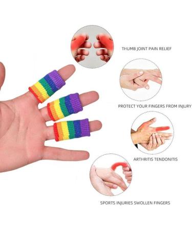 Amagogo Finger Sleeves Protector for Basketball & Sports - 10 Pack Transparent | Ideal for Tennis & Baseball - Buy Online on GoSupps.com