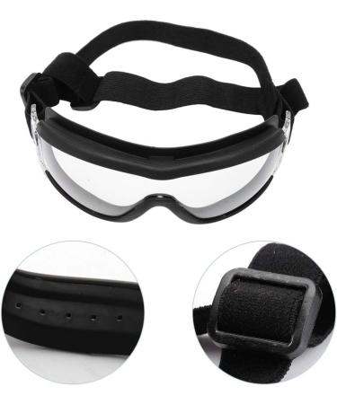 ULTECHNOVO Dog Goggles Transparent Pet Sunglasses Anti-UV Pet Eye Protection Glasses Waterproof Windproof Sunglasses for Large Medium Dog - Buy Online on GoSupps.com