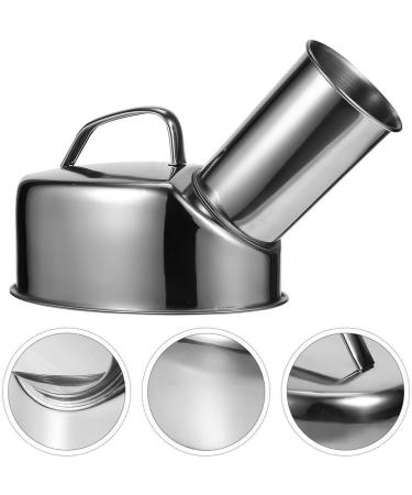 Urinals for Men Spill Proof Male Urinal Urine Bottle Stainless Steel Men Urinal Potty Portable Male Urinal Cups for Incontinence Patient Elderly Travel Driving Camping Urinals - Buy Online on GoSupps.com