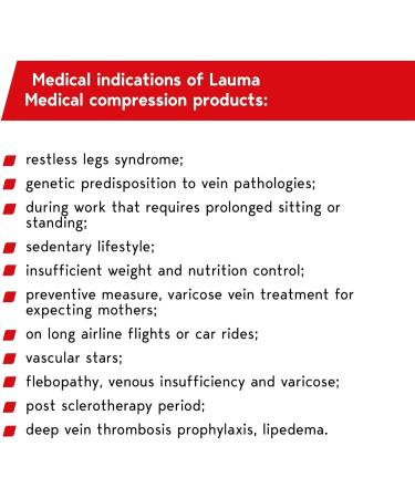 Buy Lauma Medical Class 2 Compression Tights 23-32 mmHG for Varicose Veins & Leg Pain - Black M Size (Short) - International Shipping Available - Buy Online on GoSupps.com