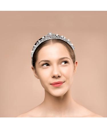 Winomo Wedding Rhinestone Crown Tiara | Bridal Prom Hairband & Headband Hoop - Buy Online on GoSupps.com