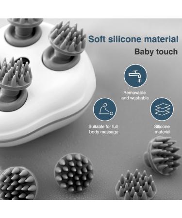 Buy Electric Head Massager | Intelligent Scalp Massage Device | 4 Massage Heads 3 Modes IPX7 Waterproof for Relaxation - Buy Online on GoSupps.com