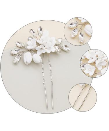 minkissy 1pc Hairpin Bridesmaid Hair Pin Flower Hair Clip Hair Fork Retro Wedding Party Headpiece Bridal Hair Jewelry Wedding Hair Clips Hair Pin for Women Hair Stick Alloy Simple - Buy Online on GoSupps.com