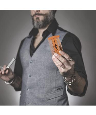 Skull Wings Design Wooden Beard Comb Kit - Handmade Gifts for Men - Dad & Mustache Grooming Set (2 Pcs) - Buy Online on GoSupps.com