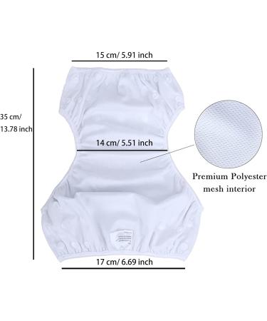 Mixidone Reusable Swimming Diaper | Adjustable Washable Baby Swimming Trousers | Toddler Swim Diaper - Unicorn Mermaid & Crane Designs (0-3 Years) - Buy Online on GoSupps.com