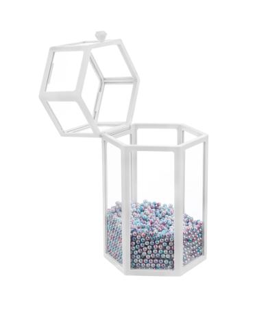 NOLITOY Box Makeup Brush Storage Bucket Lip Gloss Miss Hexagon