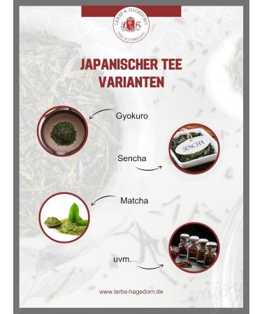  Lerbs & Hagedorn Organic Japanese Sencha Uchiyama green tea 1 kg - Buy Online on GoSupps.com