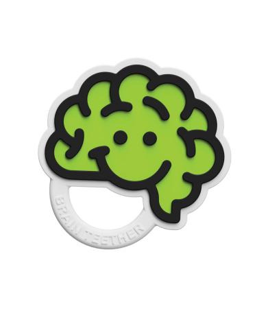 Fat Brain Toys Brain Teether - Green Baby Toys & Gifts for Ages 0 to 2
