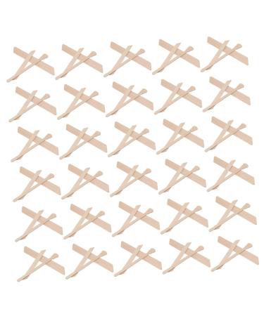 FOMIYES 600 STK WOOR WOOKS POSE HAIR REMOVAL Tool Hair removal tool Hair removal on the face Tool form wax strips make-up tools Applicator Wachsstchtholzern
