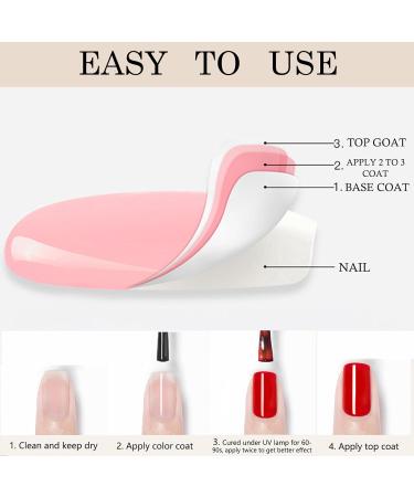 Glitter Gel Nail Polish 15ML Rose Pink Glitter Gel Polish Sparkle Nail Gel Varnish Soak Off UV LED Pink Gel Nail Polish Nail Gel Polish Nail Art Starter Manicure Salon DIY at Home - Buy Online on GoSupps.com