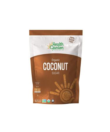 Health Garden Organic Coconut Palm Sugar - Non GMO - Gluten Free -Sweetener Substitute - Kosher - All Natural (4 lbs)