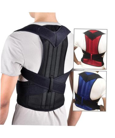 FOMIYES Lumbar Support Posture Brace - XXL Black Posture Support Belt for Men | International Shipping Available - Buy Online on GoSupps.com