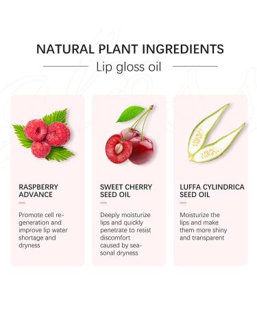 3Pcs Glass Lip Plumping Oil Set - Hydrating & Tinted Lip Balm with Big Brush Head | Nourishing & Repairing Shine Primer Lip Tint - Buy Online on GoSupps.com