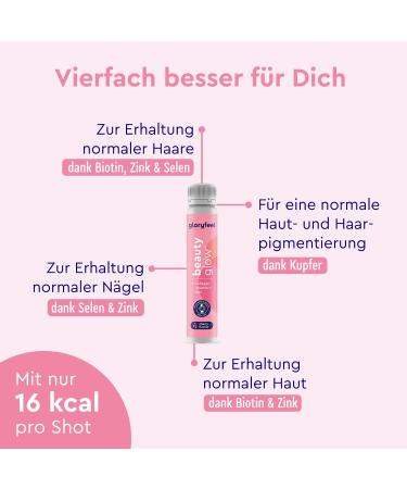 gloryfeel Collagen Drinking Ampoules Beauty 2500 mg - Cherry - 30 Ampoules - Buy Online on GoSupps.com