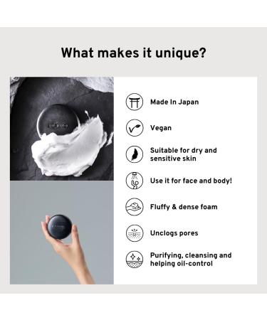 Vegan Black Soap 70g - Pore Cleansing & Deep Clean Skincare | International Shipping - Buy Online on GoSupps.com