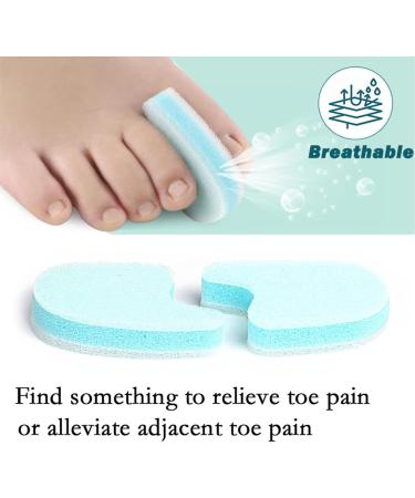 Haosem Foam Toe Separator 2 Pieces for Overlapping Toes & Hammer Toe Relief | Pressure & Friction Control - Buy Online on GoSupps.com