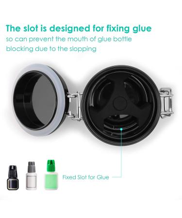 SunshineFace Eyelash Adhesive | Professional Activated Carbon Glue for Eyelash Extensions | Sealed Plug Supply Glass - Buy Online on GoSupps.com