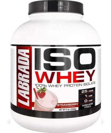 Labrada Nutrition ISO 100% ISOLATE Protein Powder Strawberry 5lb