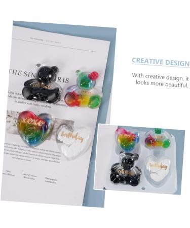 Tofficu Mould Ornaments Transparent Cake Decor Diy Form Clay Mold Tools Baking Molds Epoxy Soap Chocolate Transparent 14.5X14X2.8CM - Buy Online on GoSupps.com