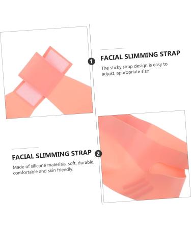 DOITOOL Silicone Beauty Double Chin Tape Face Maskes Double Chin Reducer Lift V Thin Face Lifter Strap Chin Lift Woman Pink V-belt Compact Silica Gel - Buy Online on GoSupps.com